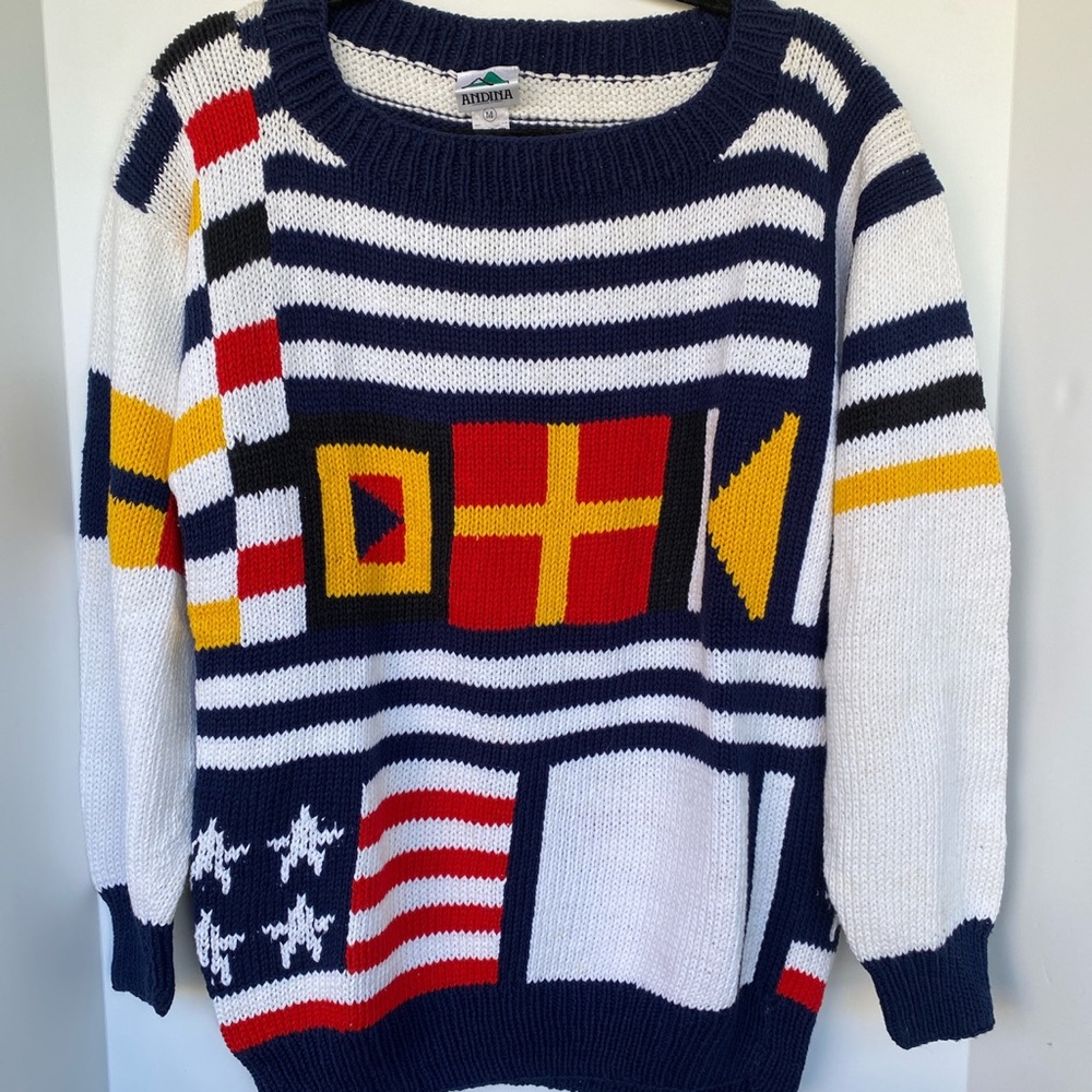 NEW 90’s Vintage Nautical Sweater